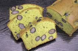小川珈琲直営店のパウンドケーキ抹茶黒豆イメージ